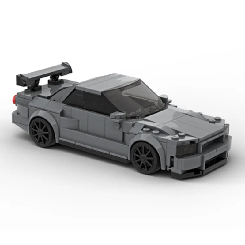 Skyline GT-R R34 Building Blocks Vehicle Assembling Toys