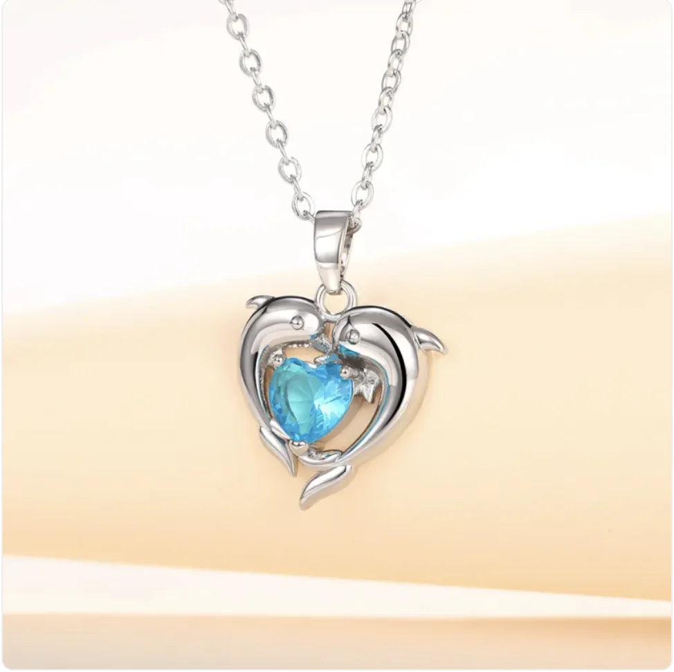 Cute Dolphin Pendant Necklace