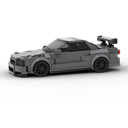 Skyline GT-R R34 Building Blocks Vehicle Assembling Toys